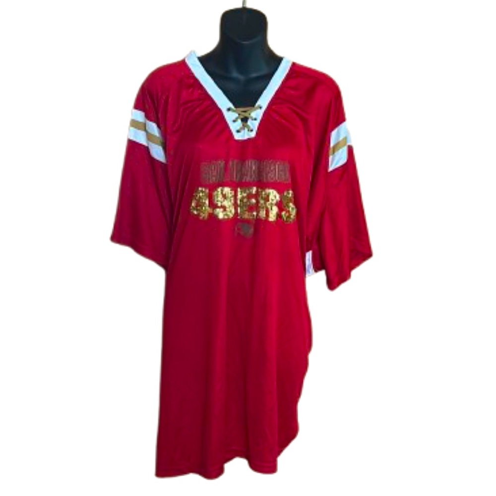 1st and Fashion Collection ladies size 4XL San Francisco 49’ers jersey tee